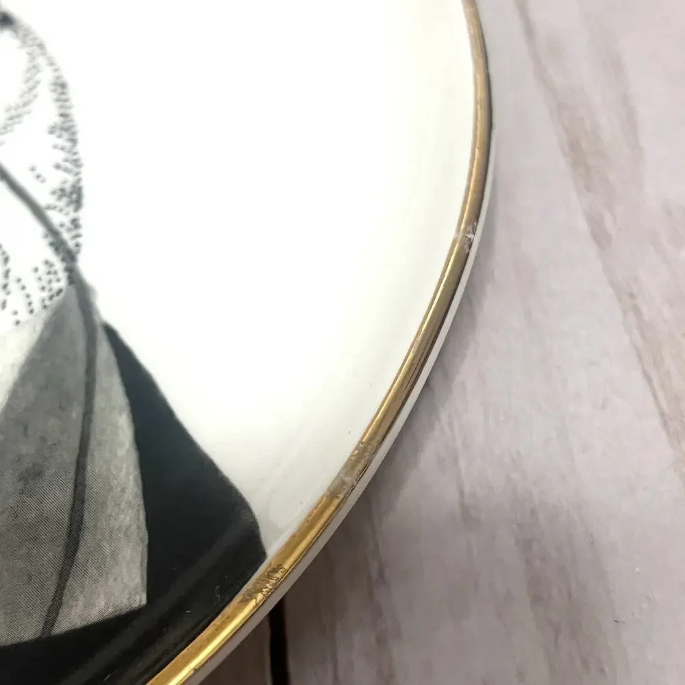 Pier 1 Book Club Collection Fine China Salad Plates set of 3 Different Prints